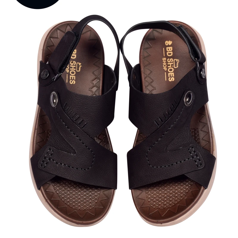 BD Brand Sandal(পেছনে বেল্ট) কালো