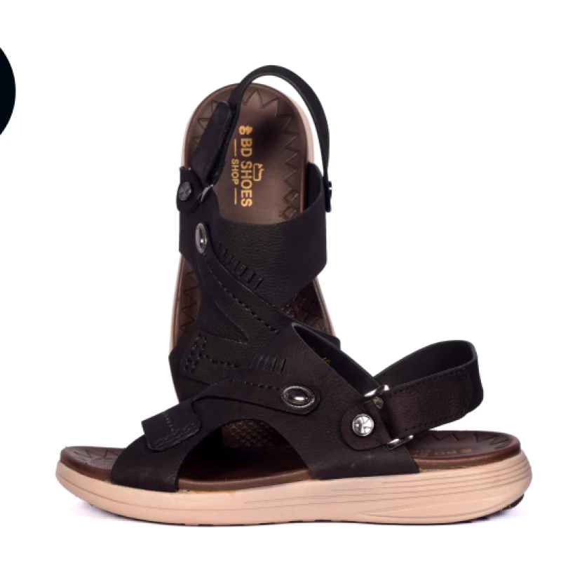 BD Brand Sandal(পেছনে বেল্ট) কালো