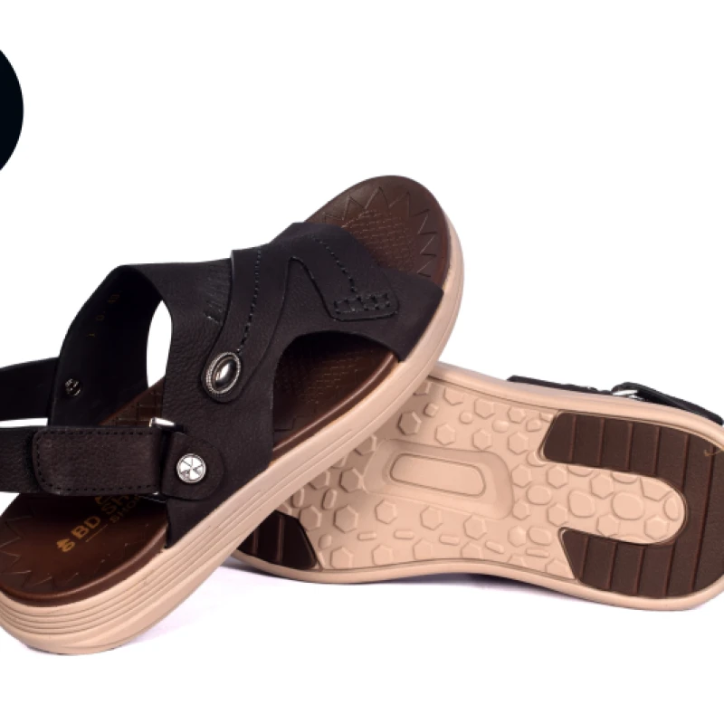 BD Brand Sandal(পেছনে বেল্ট) কালো