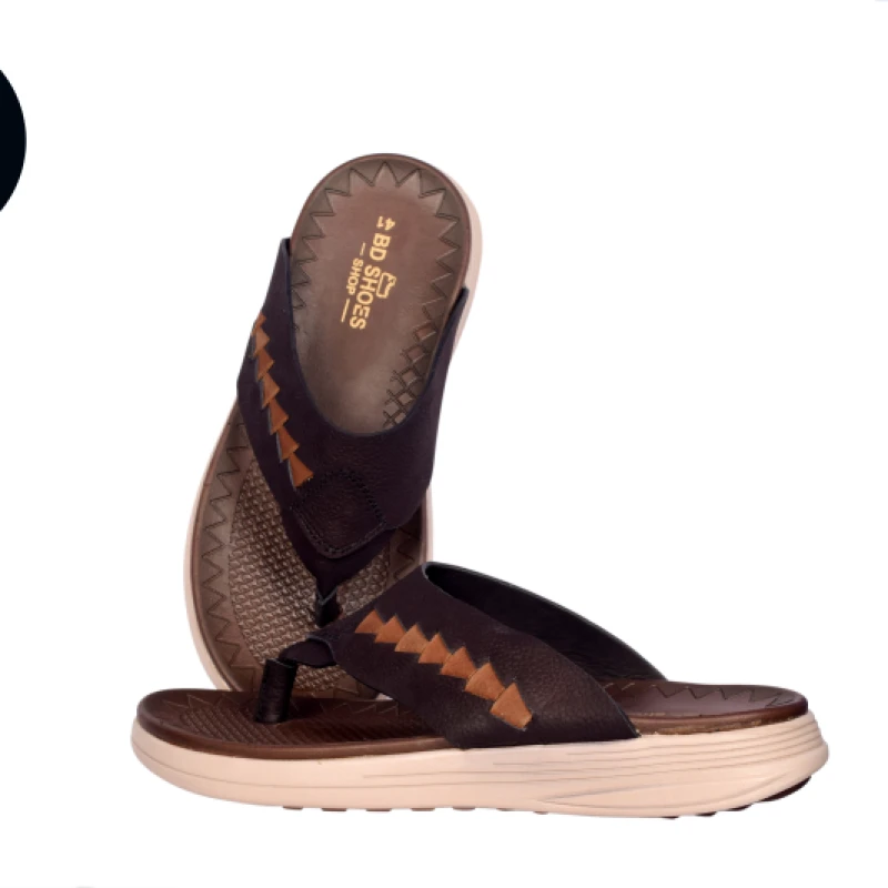 BD Brand Sandal(২ ফিতা) কালো